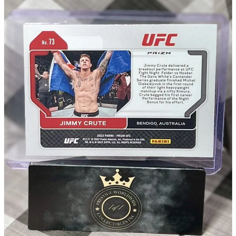 Jimmy Crute 2023 Panini Prizm UFC card at Prestige Worldwide Collectibles