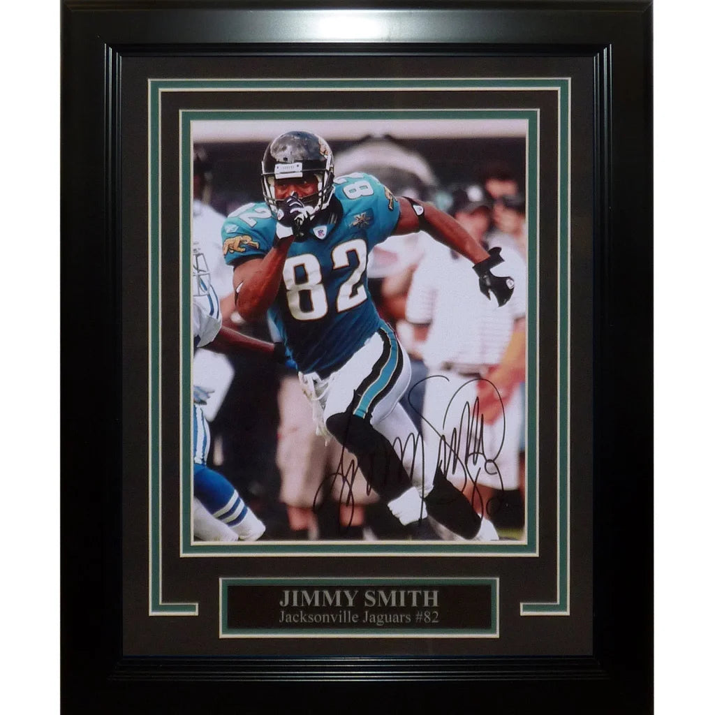 Jimmy Smith autographed deluxe framed 8x10 photo in black frame