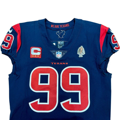 JJ Watt autographed Houston Texans game issued jersey #99 navy blue