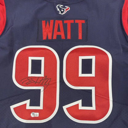 Autographed JJ Watt Houston Texans game issued jersey with number 99