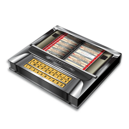 Joan Jett Bad Reputation Deluxe Rock n Roll jukebox with alphabet and number buttons