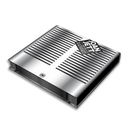 Silver metal air vent with horizontal slats from Joan Jett Bad Reputation rock n roll edition