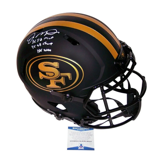 Joe Montana Signed San Francisco 49ers Eclipse Helmet | Creative Sports | vintageantiquesgifts.com