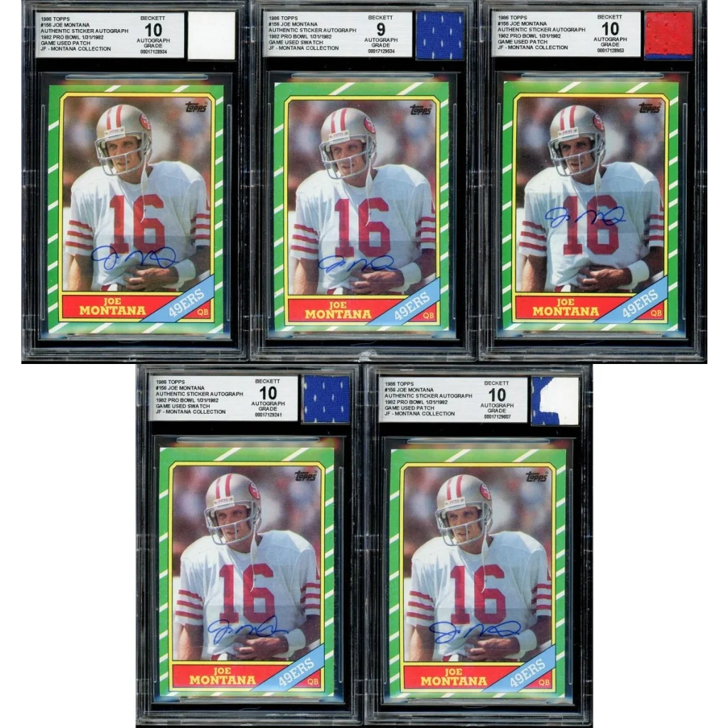 Joe Montana Topps Rookie Autograph Graded Cards – Vintage and Antique Gifts