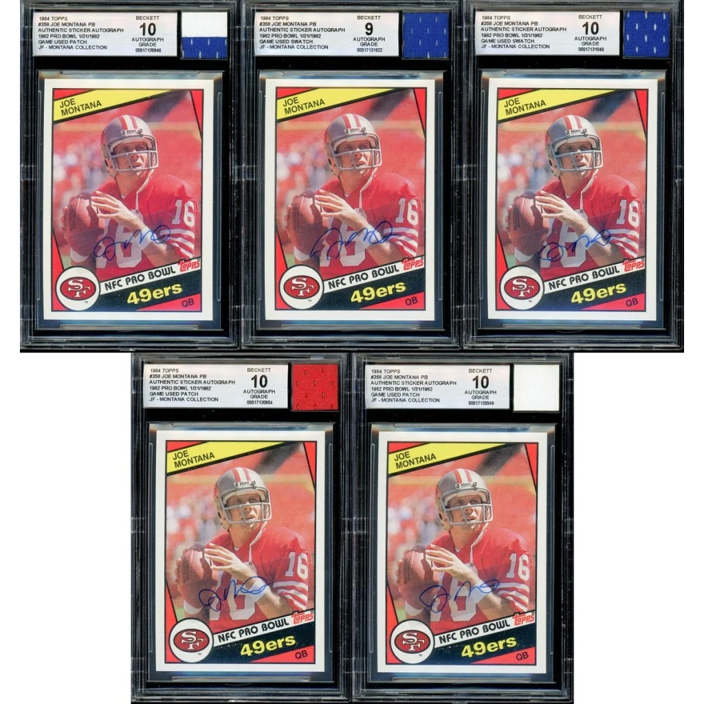 Joe Montana Topps Rookie Autograph Graded Cards – Vintage and Antique Gifts