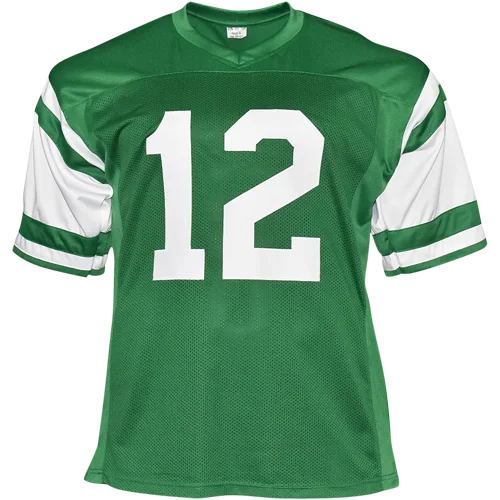 Joe Namath autographed New York Jets green #12 jersey back