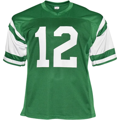 Joe Namath autographed New York Jets green #12 jersey back