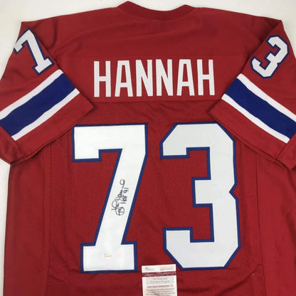 Joe Namath signed custom jersey red with white blue accents professional sports