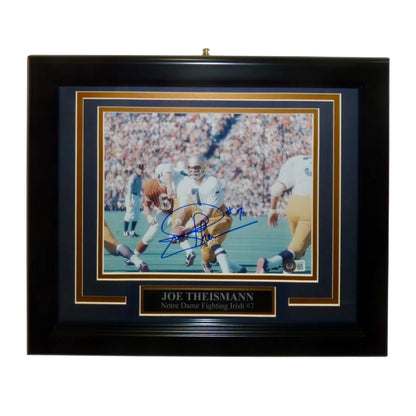 Joe Theismann autographed Notre Dame Fighting Irish framed photo