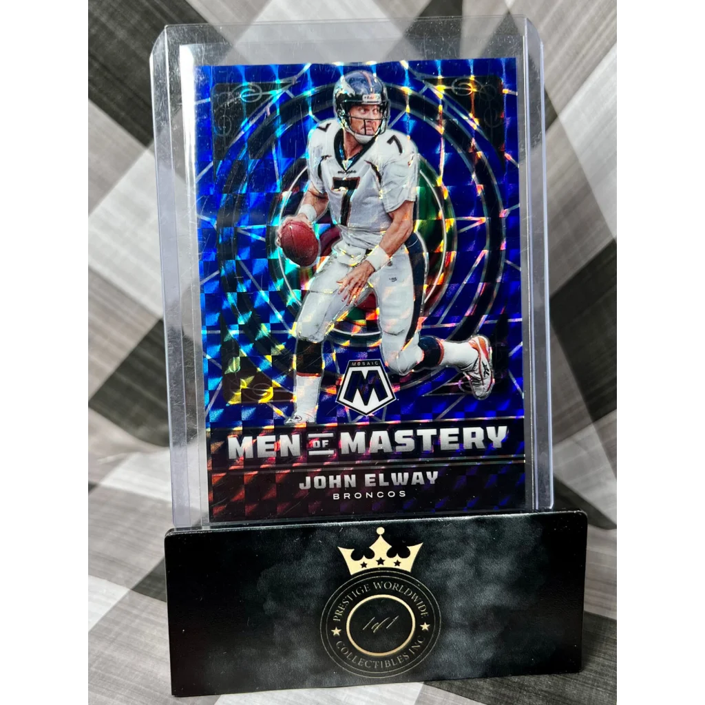 John Elway 2019 Panini Mosaic Blue Men Rare Football Card