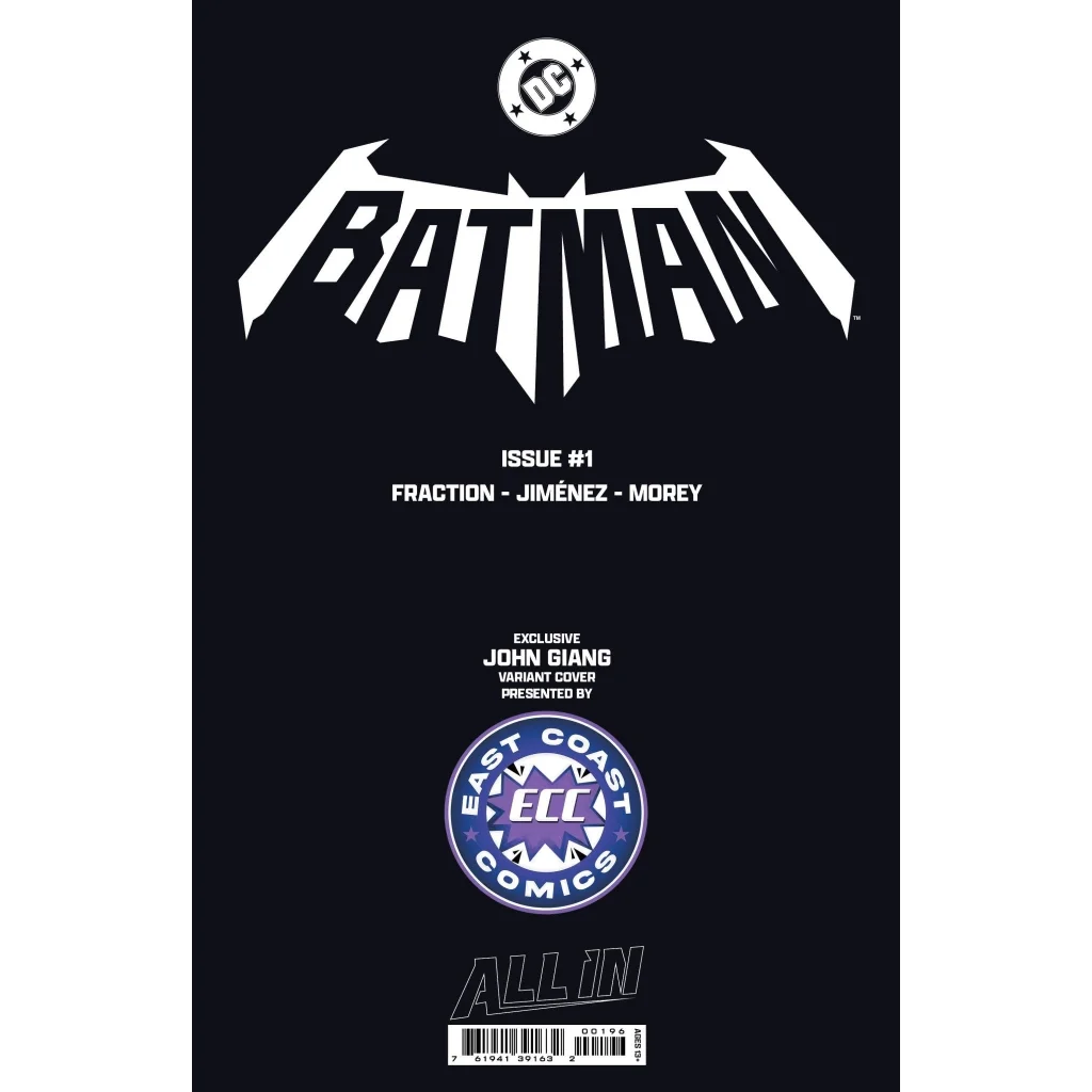 John Giang variant Batman #1 signed graded comic slab with cool variant cover art