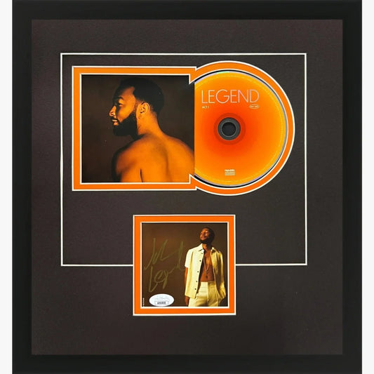 John Legend autographed deluxe framed Legend Act I CD in shadowbox