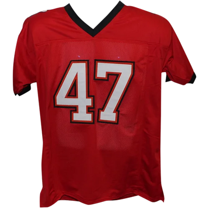 John Lynch autographed Tampa Bay Buccaneers red jersey with #47