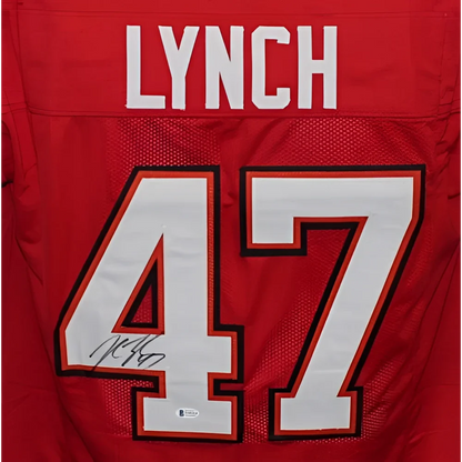 John Lynch autographed Tampa Bay Buccaneers red jersey #47
