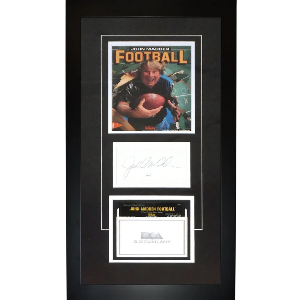 John Madden autographed Oakland Raiders deluxe framed piece collectible