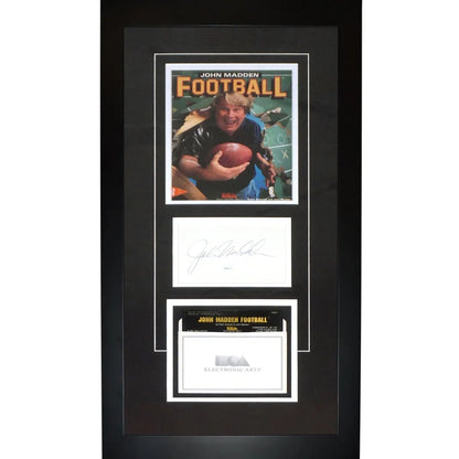 John Madden autographed Oakland Raiders deluxe framed piece collectible