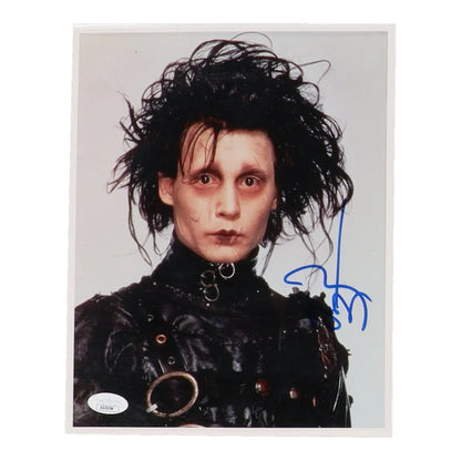 Johnny Depp signed Edward Scissorhands photo collectible treasure alt text