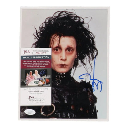 Johnny Depp signed Edward Scissorhands photo collectible treasure alt text