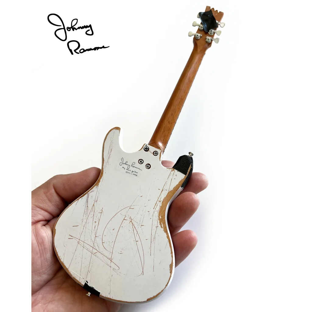 Johnny Ramone Axe Heaven mini guitar with stand