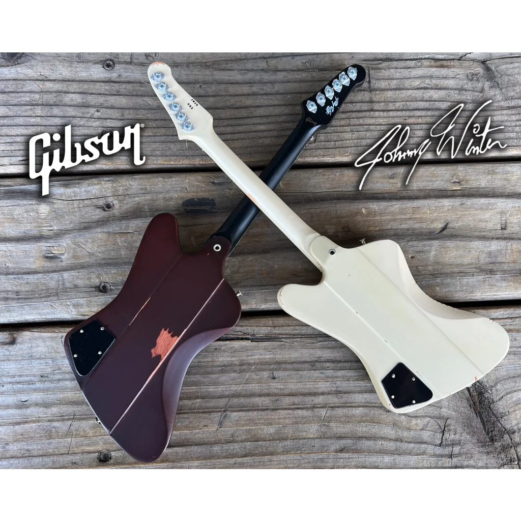 Axe Heaven Johnny Winter double neck miniature guitar set