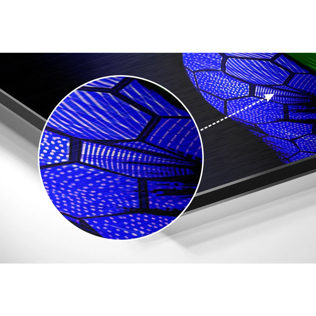 glass wall art Joker Brushed Aluminium Dibond Wall Art