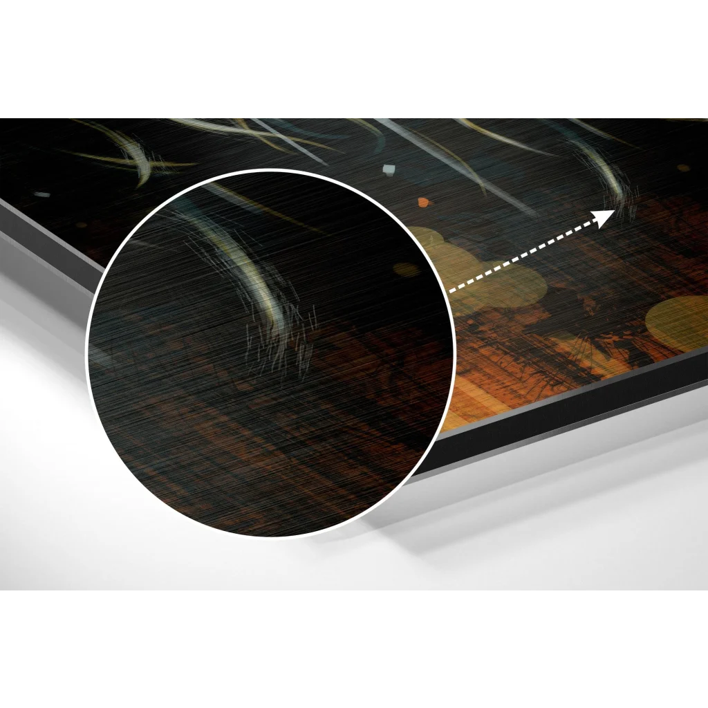 glass wall art Joker Brushed Aluminium Dibond Wall Art