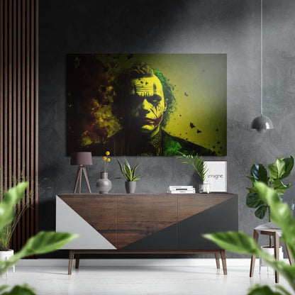 Joker Abstract Art on Brushed Aluminium Dibond | Insigneart USA | vintageantiquesgifts.com