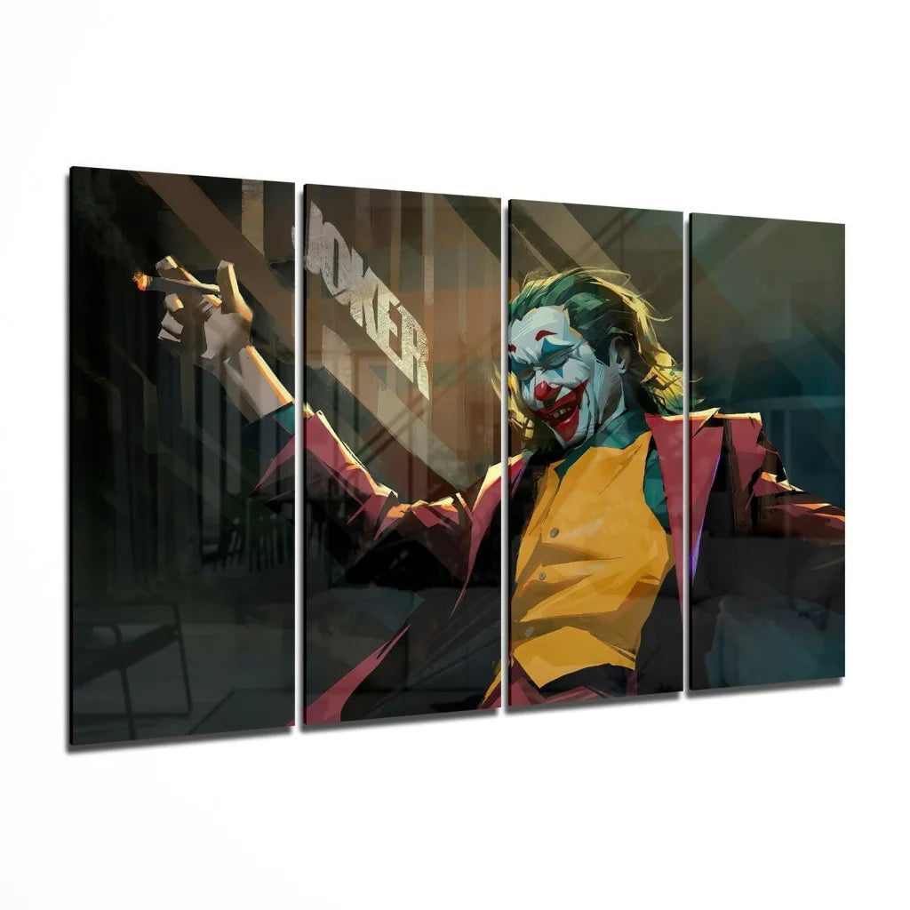 Vibrant Joker canvas wall art print, 24x36 detailed design