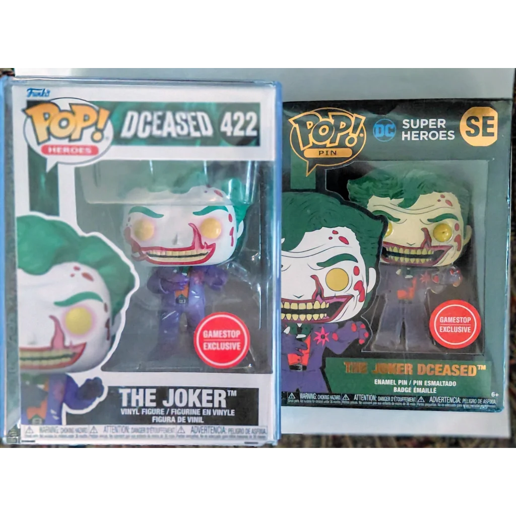 Joker Dceased Funko Pop 422 GameStop exclusive in Dceased Mystery Box