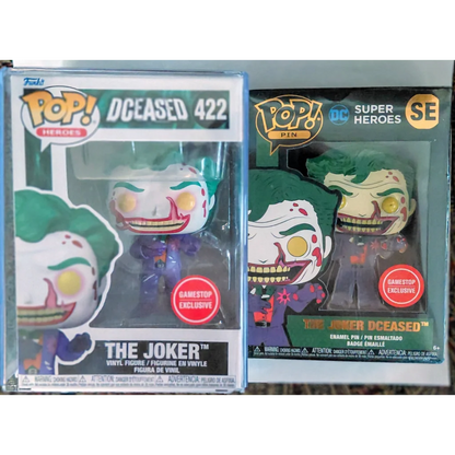 Joker Dceased Funko Pop 422 GameStop exclusive in Dceased Mystery Box