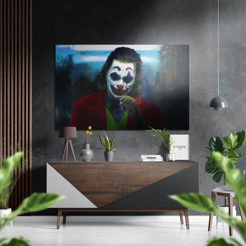 Joker movie brushed aluminium dibond wall art print