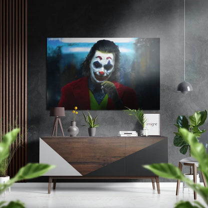 Joker movie brushed aluminium dibond wall art print