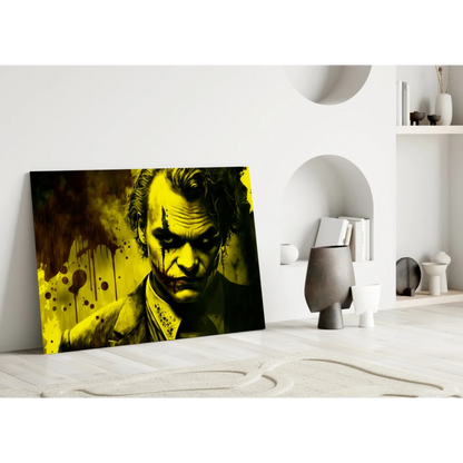 Joaquin Phoenix Joker splatter canvas wall art print