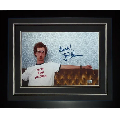 Jon Heder autographed Napoleon Dynamite deluxe framed 11x17 photo