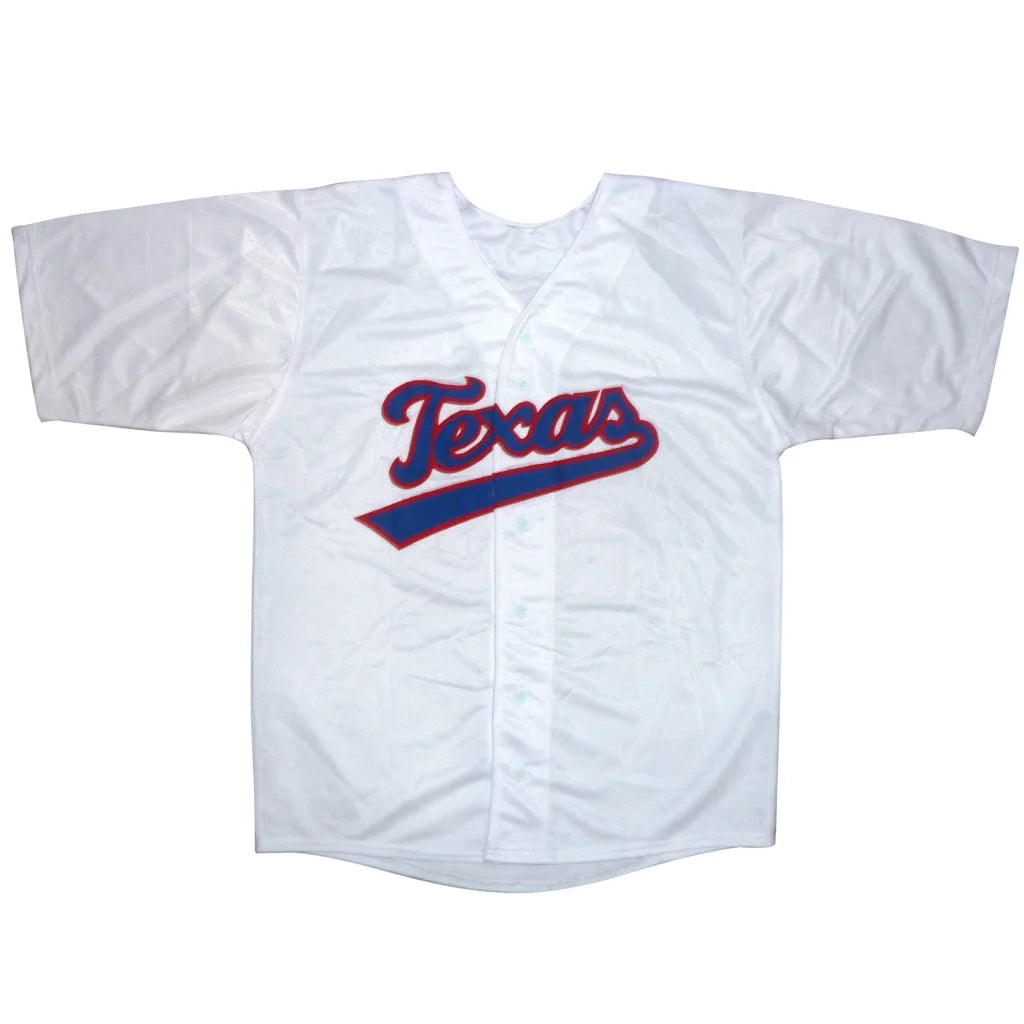 Jonah Heim autographed white Texas Rangers jersey with red logo