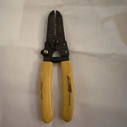 Jonard JIC-1022 wire stripper cutter with yellow handles, 10-18 AWG, USA made