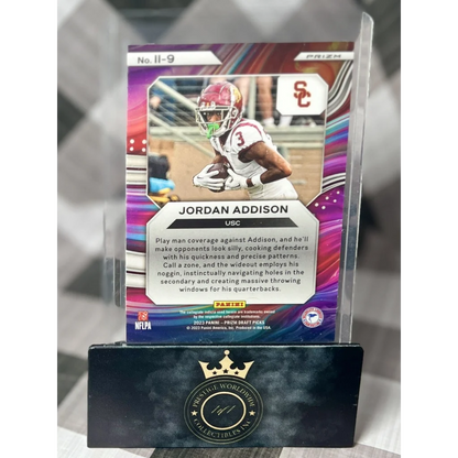 Jordan Addison 2023 Panini Mosaic Instant Impact Card at Prestige Worldwide