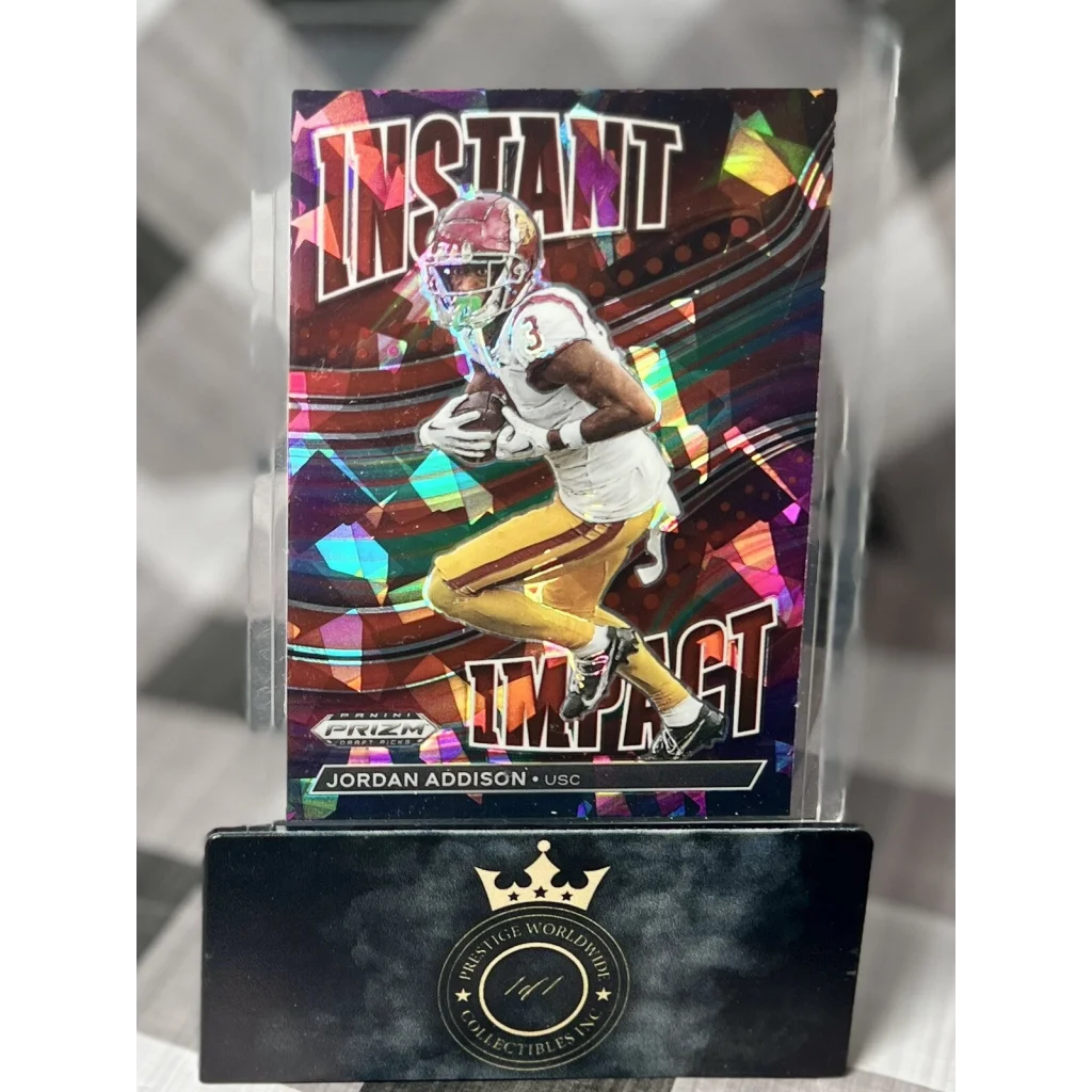 Jordan Addison 2021 Panini Instant Impact card from Prestige Worldwide Collectibles