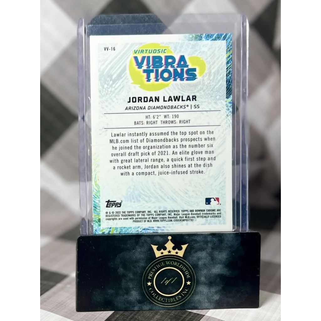 2021 Topps Jordan Lawlar card at Prestige Worldwide Collectibles