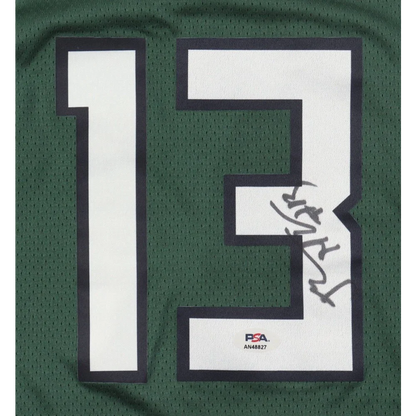 Jordan Nwora signed green Nike basketball jersey with PSA authentication