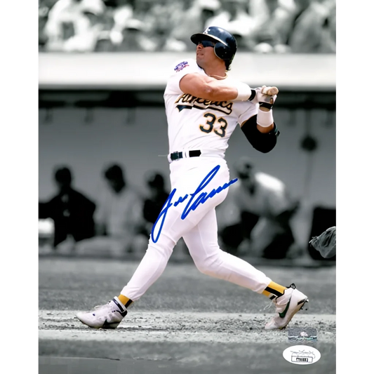 Jose Canseco autographed Oakland A’s 8x10 photo in white uniform