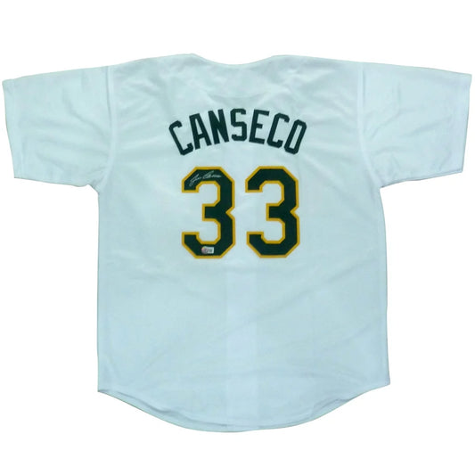 Jose Canseco autographed Oakland custom jersey white #33