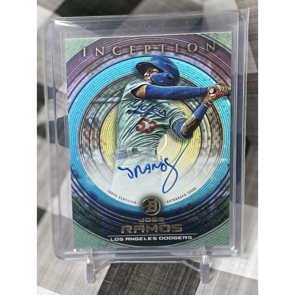 2015 Jose Ramirez baseball card from 2022 Bowman Inception Auto at Prestige Worldwide