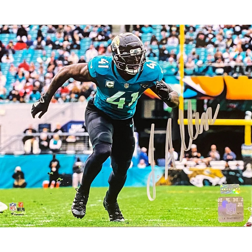 Josh Allen autographed Jacksonville Jaguars 8x10 horizontal action photo
