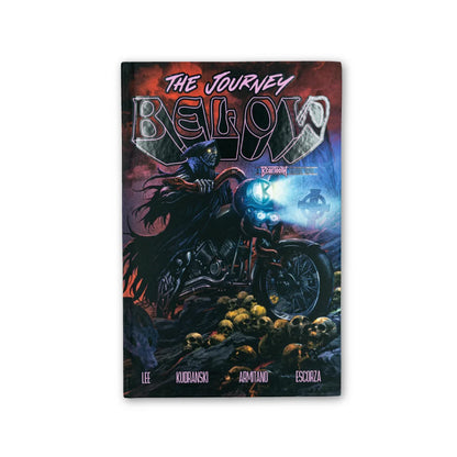 Comic book cover featuring grim reaper on motorcycle with skulls from Tony Lee’s bundle