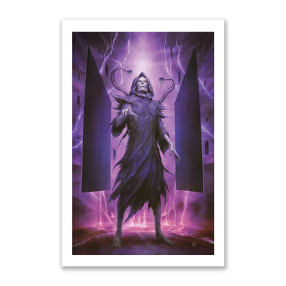 Skeletor-like figure with snakes, purple lightning, dark monoliths in Tony Lee bundle
