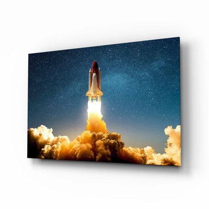 Space Shuttle Launch Canvas Wall Art Print | Insigneart USA | vintageantiquesgifts.com