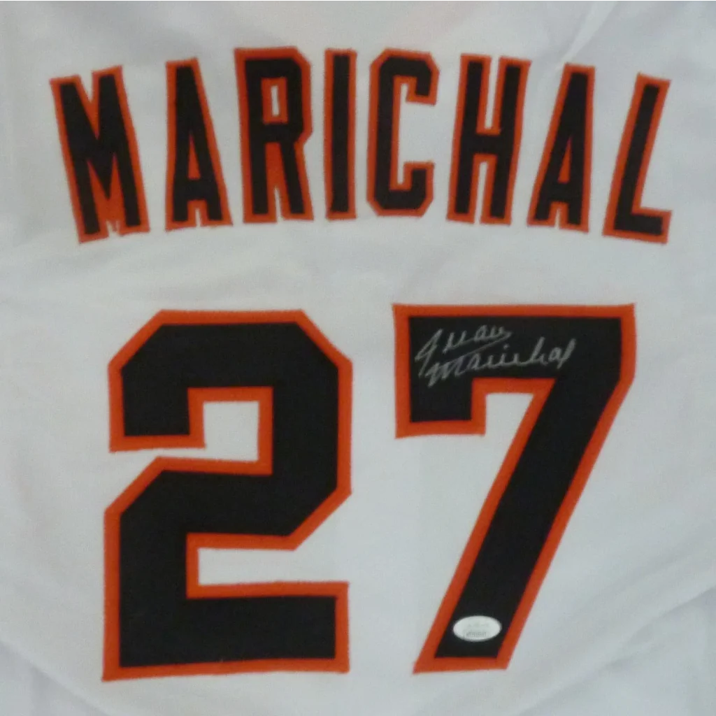 Juan Marichal autographed San Francisco custom jersey back, Marichal 27