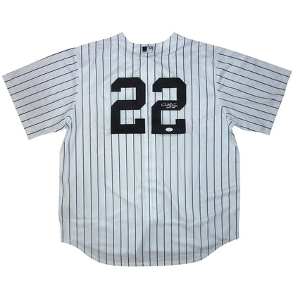 Juan Soto autographed Yankees pinstripe jersey number 22
