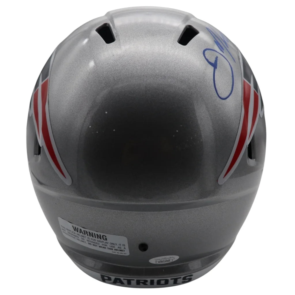 Julian Edelman autographed New England Patriots full-size helmet